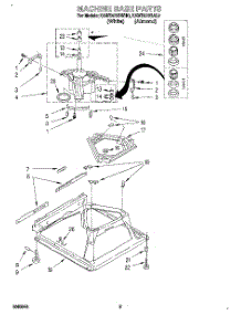 07 - Machine Base parts for Kitchenaid Washer KAWE470BAL0 from AppliancePartsPros.com