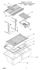 05 - Shelf, Lit / Optional parts for Whirlpool Refrigerator RT20DKXFN01 from AppliancePartsPros.com