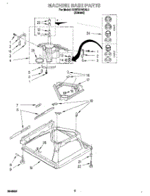 07 - Machine Base parts for Kitchenaid Washer KAWE578BAL0 from AppliancePartsPros.com