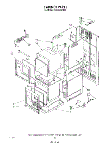 10 - Cabinet parts for Kitchenaid Oven KGBS246SBL0 from AppliancePartsPros.com