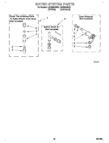 10 - Water System parts for Whirlpool Washer LSV9355BW0 from AppliancePartsPros.com