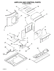 02 - Air Flow And Control parts for Whirlpool Air Conditioner CA10WRL0 from AppliancePartsPros.com
