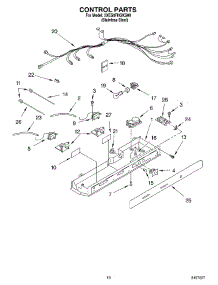 09 - Control parts for Whirlpool Refrigerator 3XES0FHGKS00 from AppliancePartsPros.com
