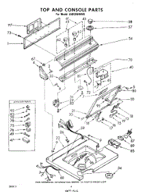 05 - Top And Console parts for Whirlpool Washer LA5530XKW0 from AppliancePartsPros.com
