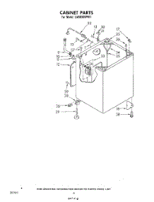 05 - Cabinet parts for Whirlpool Washer LA6800XPW1 from AppliancePartsPros.com