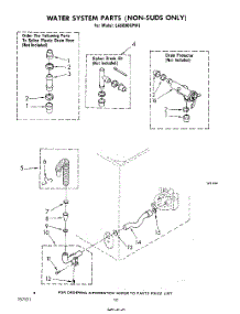 09 - Water System parts for Whirlpool Washer LA6800XPW1 from AppliancePartsPros.com