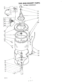 05 - Tub And Basket parts for Whirlpool Washer LB5300XKW0 from AppliancePartsPros.com