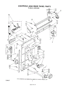 03 - Controls And Rear Panel parts for Whirlpool Washer LA3300XSW0 from AppliancePartsPros.com
