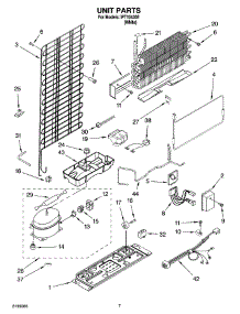 04 - Unit Parts parts for Whirlpool Refrigerator IPT104302 from AppliancePartsPros.com