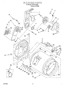 03 - Section parts for Whirlpool Dryer SEDS800HQ0 from AppliancePartsPros.com