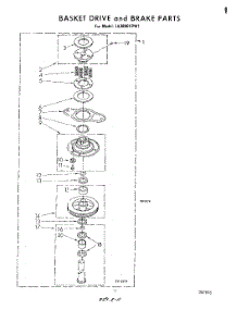 08 - Basket Drive And Brake parts for Whirlpool Washer LA3800XPW1 from AppliancePartsPros.com