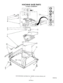 07 - Machine Base parts for Whirlpool Washer GLA5580XSF1 from AppliancePartsPros.com