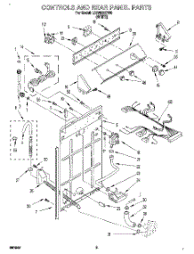 02 - Controls And Rear Panel parts for Whirlpool Washer LBR4232DW0 from AppliancePartsPros.com