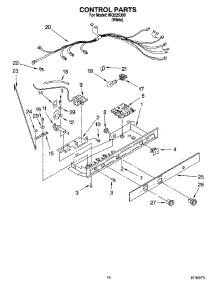 11 - Control Parts parts for Whirlpool Refrigerator INQ225300 from AppliancePartsPros.com
