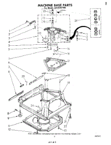 07 - Machine Base parts for Whirlpool Washer LA5460XPW0 from AppliancePartsPros.com