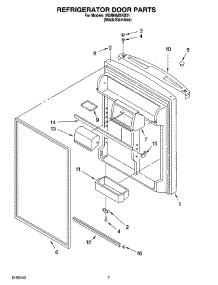 04 - Refrigerator Door Parts parts for Whirlpool Refrigerator IR2MHMXRS01 from AppliancePartsPros.com