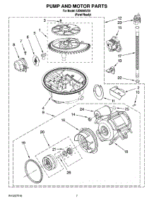 06 - Pump And Motor Parts parts for Whirlpool Dishwasher IUD9500VX0 from AppliancePartsPros.com