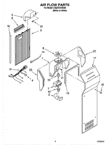 05 - Air Flow Parts parts for Whirlpool Refrigerator CS22TKXNQ00 from AppliancePartsPros.com