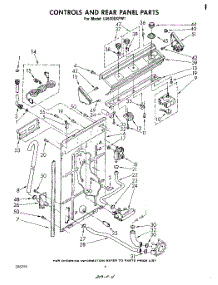 03 - Controls And Rear Panel parts for Whirlpool Washer LA6300XPW1 from AppliancePartsPros.com