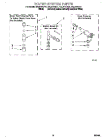 10 - Water System parts for Whirlpool Washer RAL5144BG1 from AppliancePartsPros.com