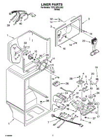 03 - Liner Parts parts for Whirlpool Refrigerator 7ST21HPXLQ02 from AppliancePartsPros.com