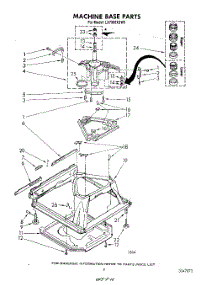07 - Machine Base parts for Whirlpool Washer LA7800XSW0 from AppliancePartsPros.com