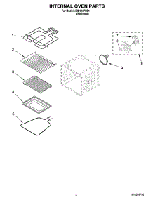 03 - Internal Oven Parts parts for Whirlpool Oven IBS124PSS1 from AppliancePartsPros.com