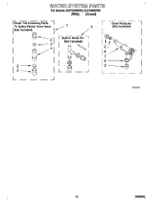 10 - Water System parts for Whirlpool Washer 6LSP8255BN0 from AppliancePartsPros.com
