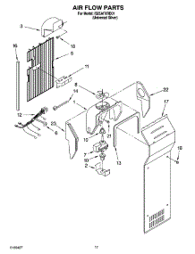 10 - Air Flow Parts parts for Whirlpool Refrigerator IS25AFXRD01 from AppliancePartsPros.com