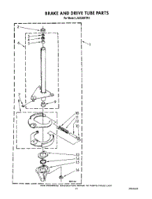 10 - Brake And Tube parts for Whirlpool Washer LA9320XTW1 from AppliancePartsPros.com