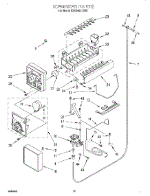 17 - Icemaker, Lit / Optional parts for Kitchenaid Refrigerator KSSS48QDX03 from AppliancePartsPros.com