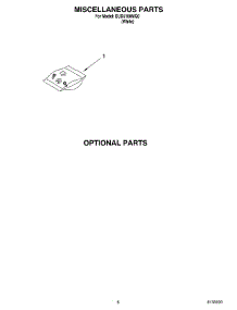 06 - Miscellaneous Parts Optional Parts parts for Whirlpool Dishwasher SUD5100MQ0 from AppliancePartsPros.com
