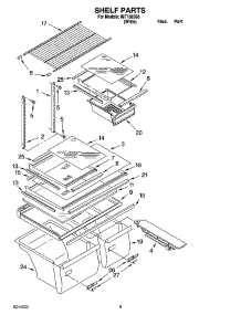 05 - Shelf Parts, Optional Parts parts for Whirlpool Refrigerator IMT186306 from AppliancePartsPros.com