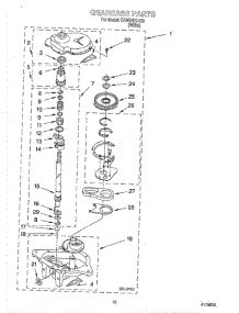 08 - Gearcase parts for Whirlpool Washer CAWB427JQ0 from AppliancePartsPros.com