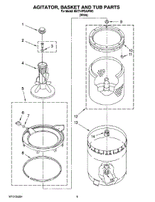 05 - Agitator, Basket And Tub Parts parts for Maytag Washer MAT14PDAWW0 from AppliancePartsPros.com