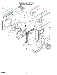 03 - Air Flow parts for Whirlpool Air Conditioner 3XACM09DD0 from AppliancePartsPros.com