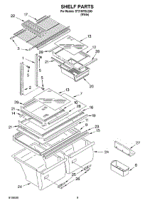 05 - Shelf, Optional parts for Whirlpool Refrigerator ST21HPXLQ00 from AppliancePartsPros.com