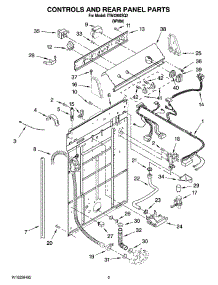 02 - Controls And Rear Panel Parts parts for Whirlpool Washer ITW4300SQ2 from AppliancePartsPros.com