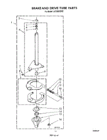 09 - Brake And Drive Tube parts for Whirlpool Washer LA7900XSW2 from AppliancePartsPros.com