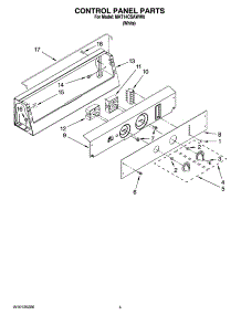02 - Control Panel Parts parts for Maytag Washer MAT14CSAWW0 from AppliancePartsPros.com