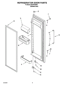 07 - Refrigerator Door Parts parts for Whirlpool Refrigerator ID2GFGXRS01 from AppliancePartsPros.com