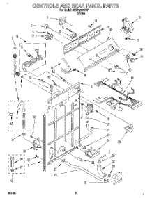 02 - Controls And Rear Panel parts for Whirlpool Washer 6LSP8255BW1 from AppliancePartsPros.com