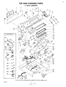 02 - Top And Console parts for Whirlpool Washer LA9800XKW2 from AppliancePartsPros.com
