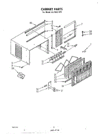 04 - Cabinet parts for Whirlpool Air Conditioner ACP802XP0 from AppliancePartsPros.com