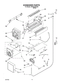12 - Icemaker parts for Whirlpool Refrigerator 3XEC5SHGKQ00 from AppliancePartsPros.com