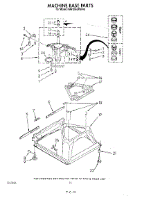 08 - Machine Base parts for Kitchenaid Washer KAWE560WAL0 from AppliancePartsPros.com