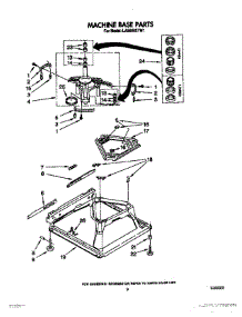 08 - Machine Base parts for Whirlpool Washer LA5600XTF1 from AppliancePartsPros.com