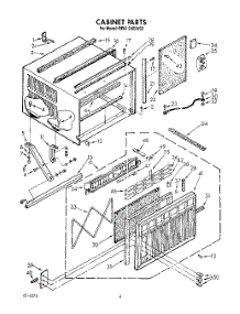 04 - Cabinet parts for Whirlpool Air Conditioner BPAC2400AS0 from AppliancePartsPros.com