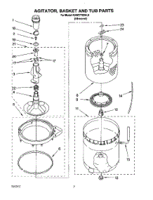 05 - Agitator, Basket And Tub parts for Kitchenaid Washer KAWE778BAL0 from AppliancePartsPros.com