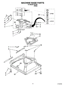 05 - Machine Base Parts parts for Whirlpool Washer IP41002 from AppliancePartsPros.com